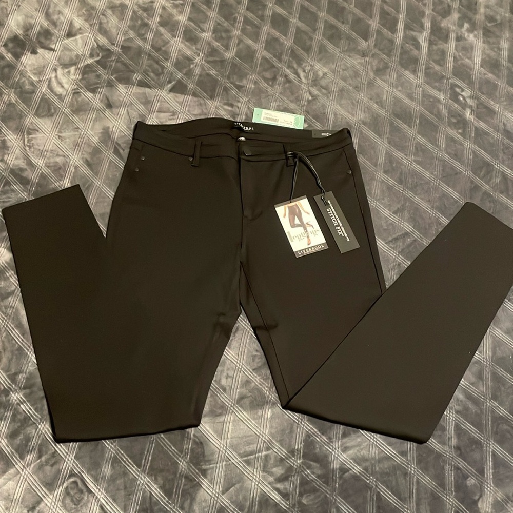 Liverpool Jeans Co black stretch pants